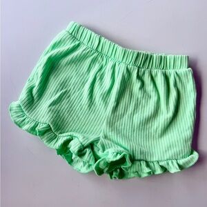 Garanimals Light Green Ribbed Shorts